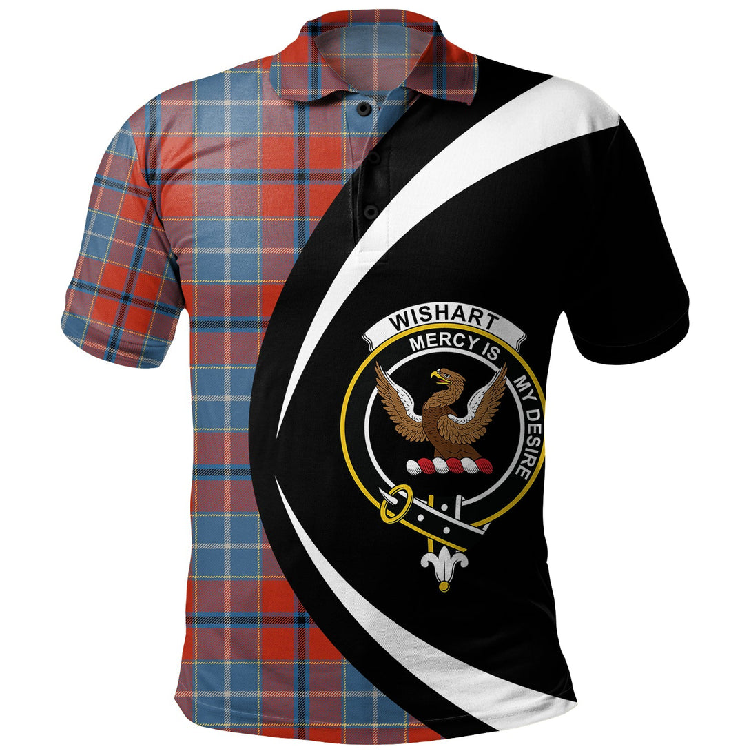 Wishart Dress Ancient Clan Badge Tartan Polo Shirt Circle Style Personalized