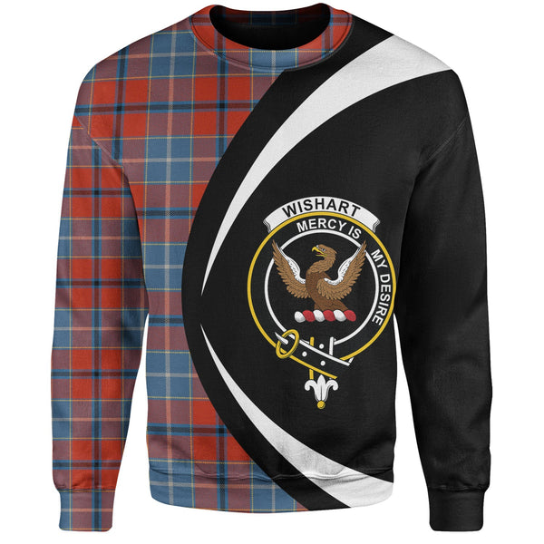 Wishart Dress Ancient Clan Badge Tartan Sweatshirt Circle Style Personalized