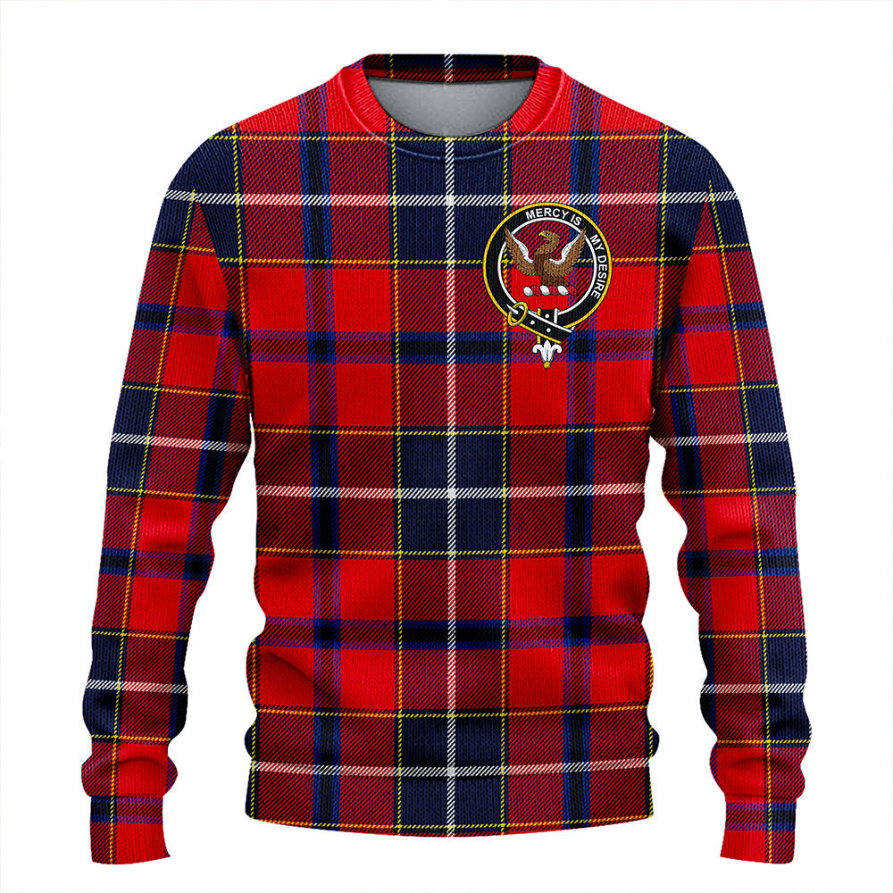 Wishart Dress Modern Clan Badge Tartan Knitted Sweater