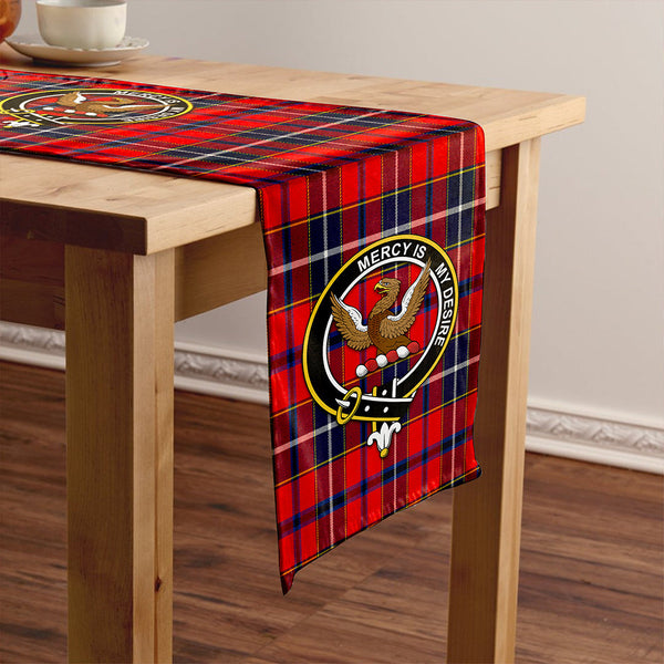 Wishart Dress Modern Clan Badge Tartan Table Runner