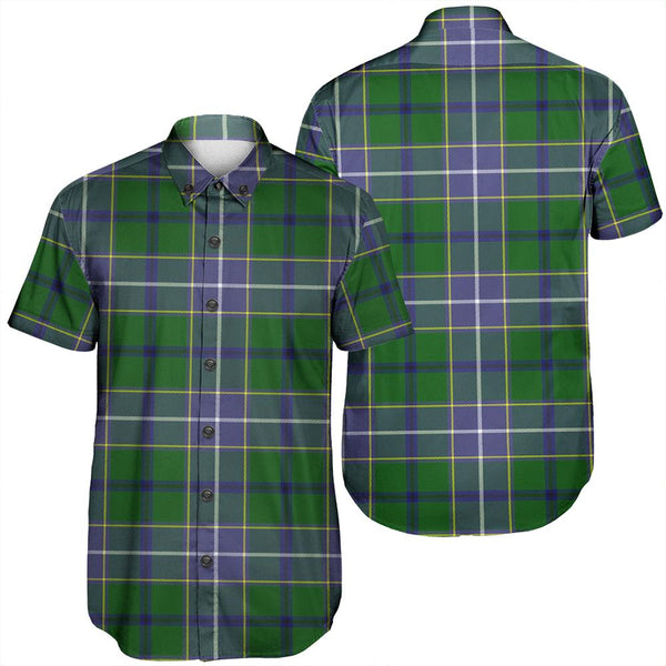 Wishart Hunting Modern Tartan Classic Short Sleeve Shirt