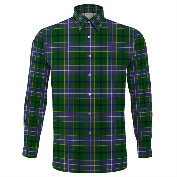 Wishart Hunting Modern Tartan Classic Long Sleeve Button Shirt