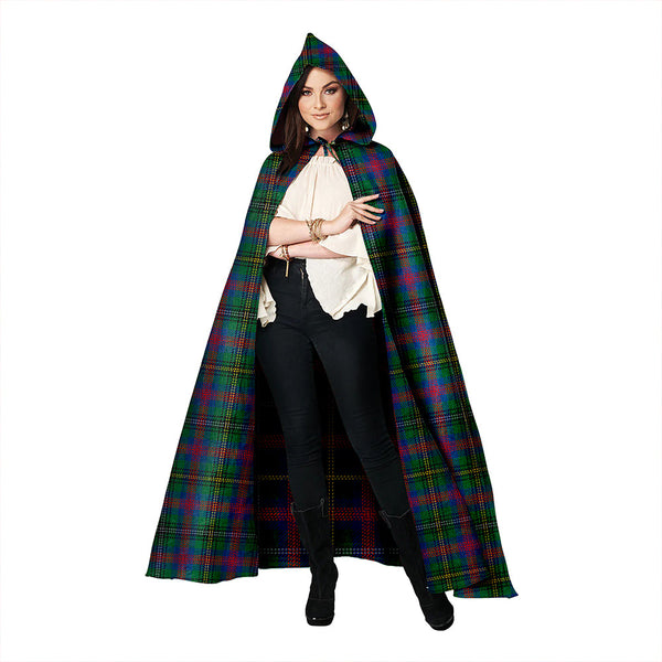 Wood Modern Clan Badge Tartan Hooded Cloak