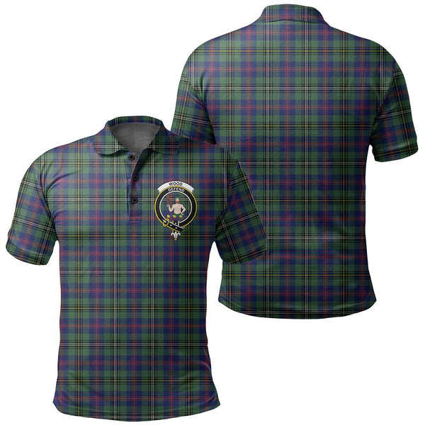 Wood Modern Tartan Classic Crest Polo Shirt