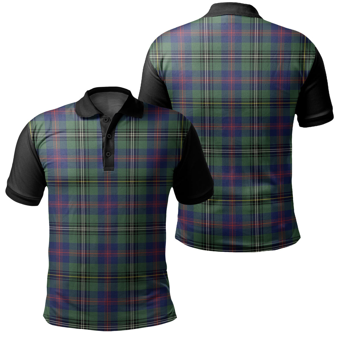 Wood Modern Tartan Classic Polo Shirt Black Neck 1 Style