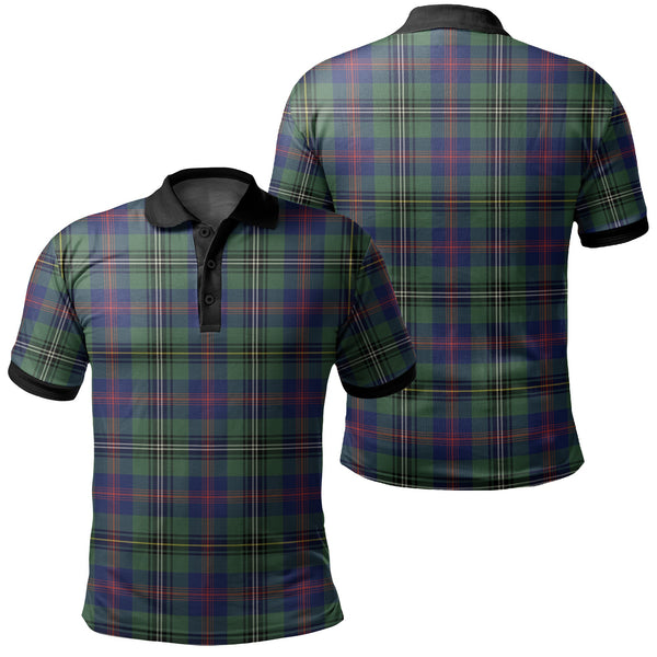 Wood Modern Tartan Classic Polo Shirt Black Neck 2 Style