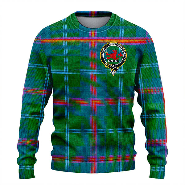 Young Ancient Clan Badge Tartan Knitted Sweater