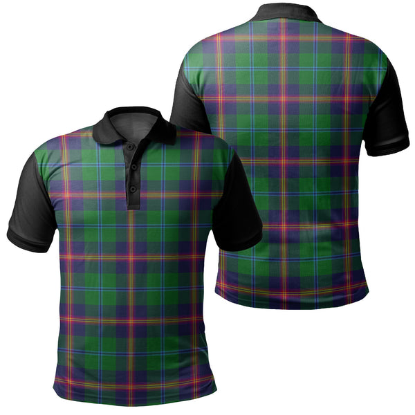 Young Modern Tartan Classic Polo Shirt Black Neck 1 Style