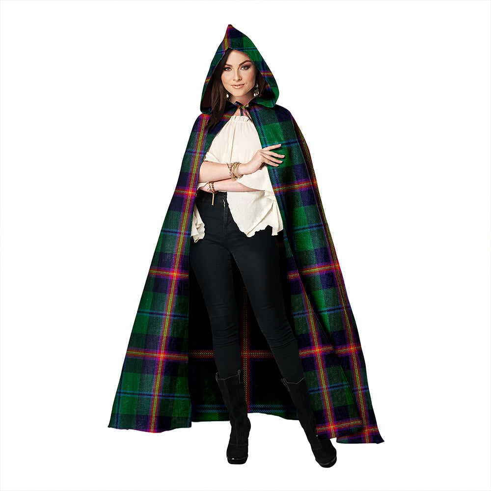 Young Modern Clan Badge Tartan Hooded Cloak