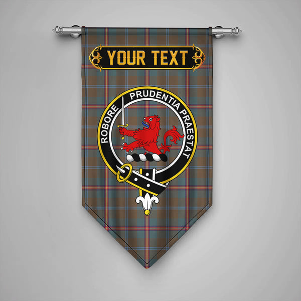 Young Weathered Clan Badge Tartan Gonfalon Personalize