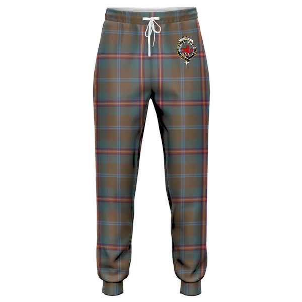 Young Weathered Clan Badge Tartan Jogger Pants