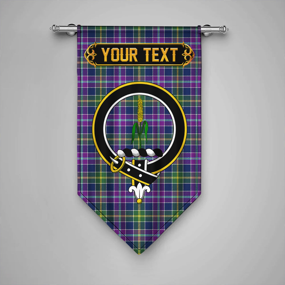 Yule Modern Clan Badge Tartan Gonfalon Personalize