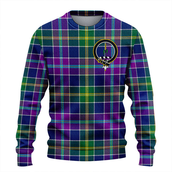 Yule Modern Clan Badge Tartan Knitted Sweater