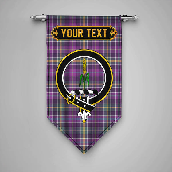 Yule Weathered Clan Badge Tartan Gonfalon Personalize