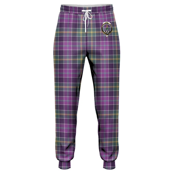 Yule Weathered Clan Badge Tartan Jogger Pants