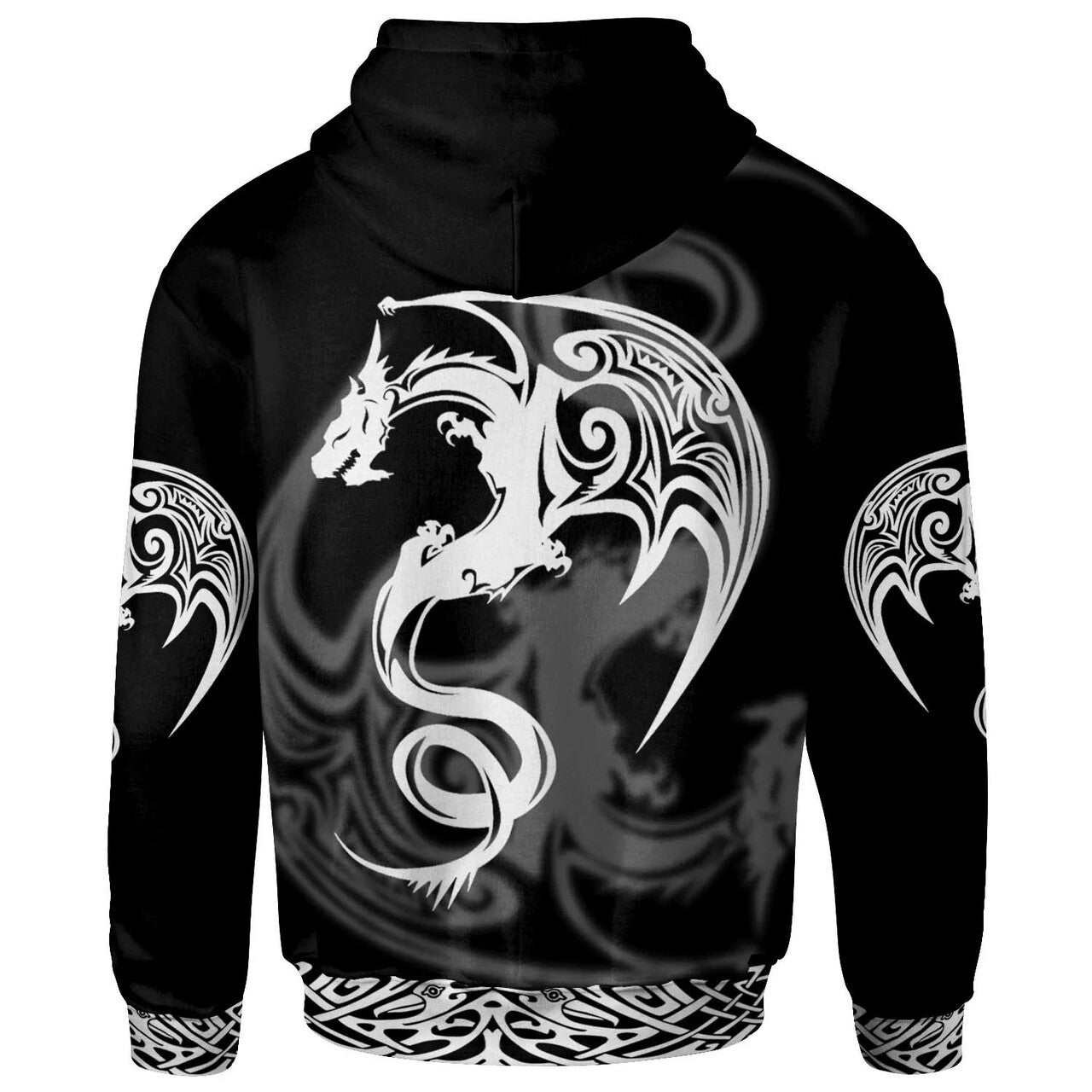 Celtic Hoodie - Celtic Dragon Black | Celticprime.com – celticprime