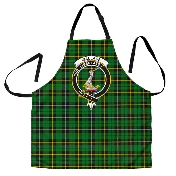 Wallace Hunting - Green Tartan Clan Crest Apron