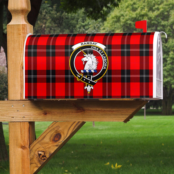 Ramsay Clan Badge Classic Tartan Mailbox Cover