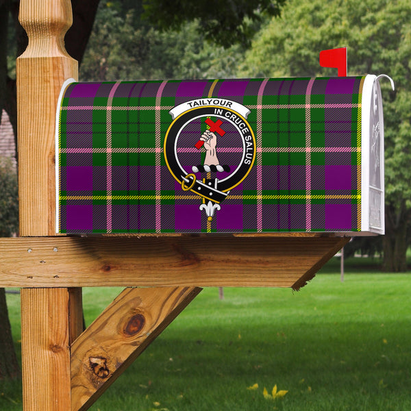 Taylor Clan Badge Classic Tartan Mailbox Cover