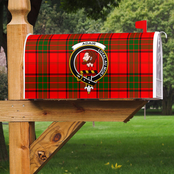 Adair Clan Badge Classic Tartan Mailbox Cover