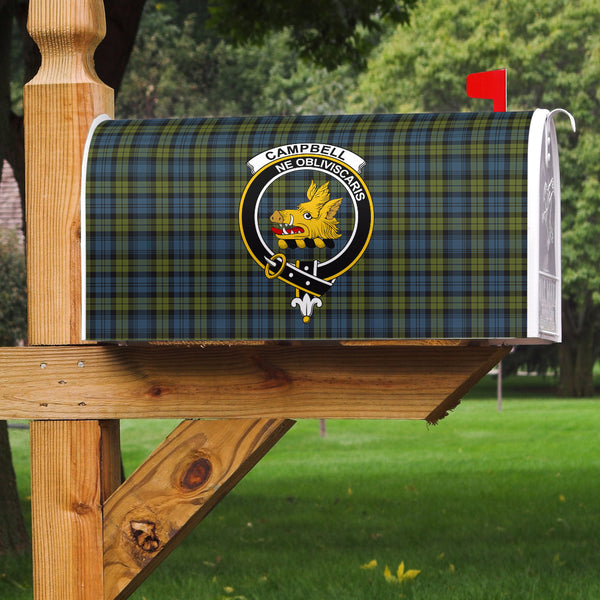 Campbell Clan Badge Classic Tartan Mailbox Cover