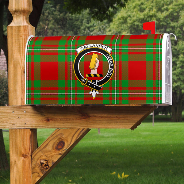 Callander Modern Clan Badge Classic Tartan Mailbox Cover