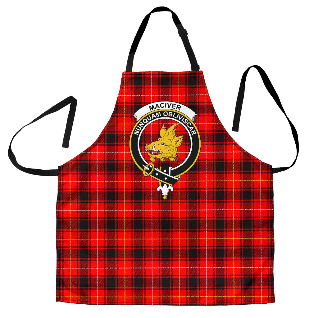 MacIver Modern Tartan Clan Crest Apron