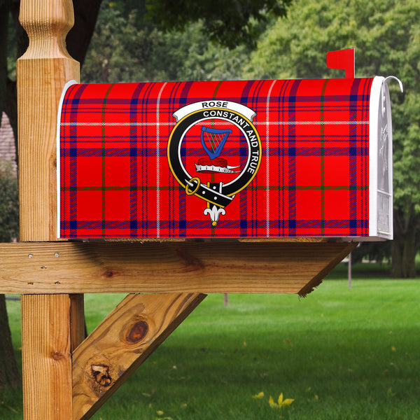 Rose Clan Badge Classic Tartan Mailbox Cover