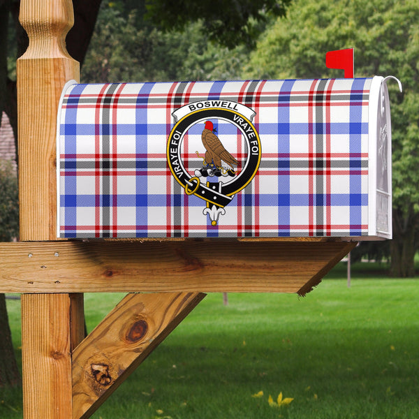 Boswell Modern Clan Badge Classic Tartan Mailbox Cover