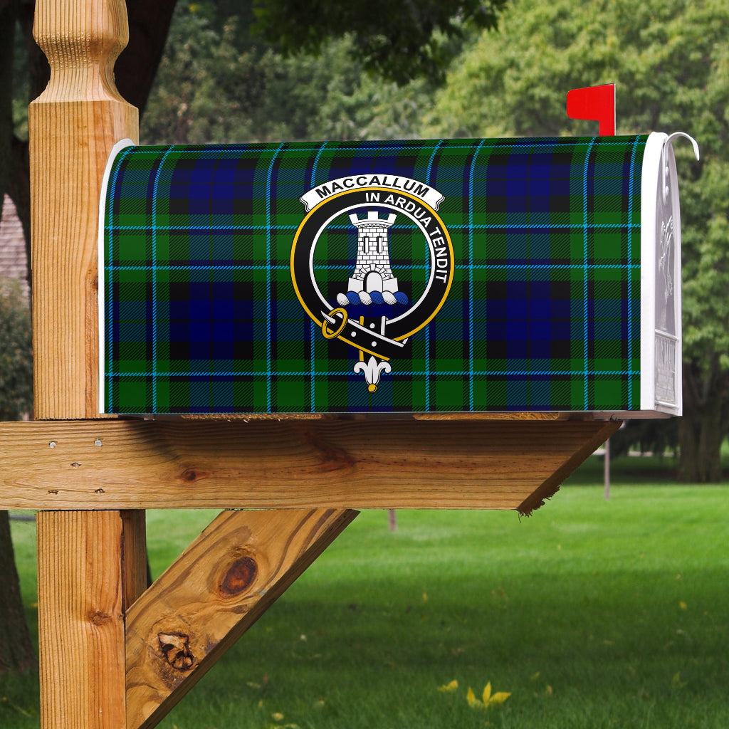 MacCallum Modern Clan Badge Classic Tartan Mailbox Cover