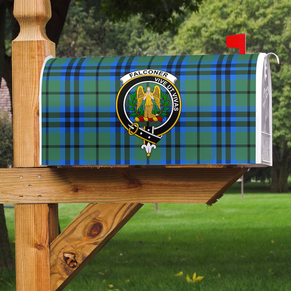 Falconer Clan Badge Classic Tartan Mailbox Cover