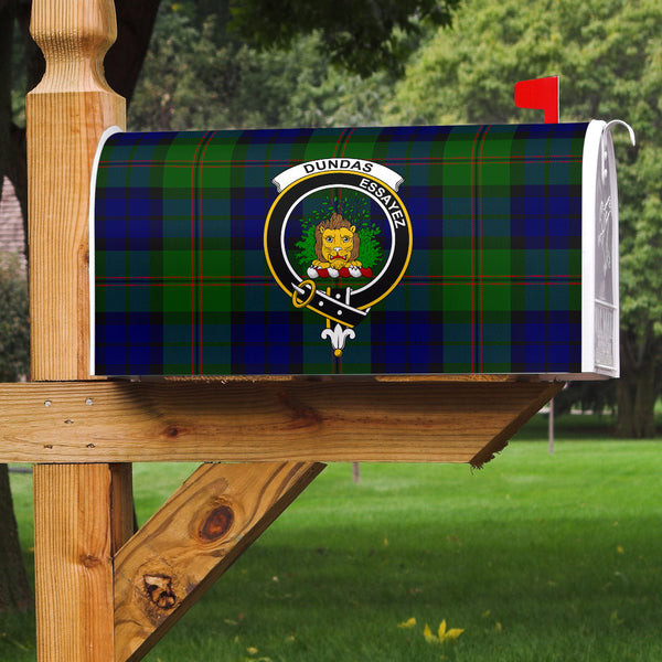 Dundas Modern Clan Badge Classic Tartan Mailbox Cover