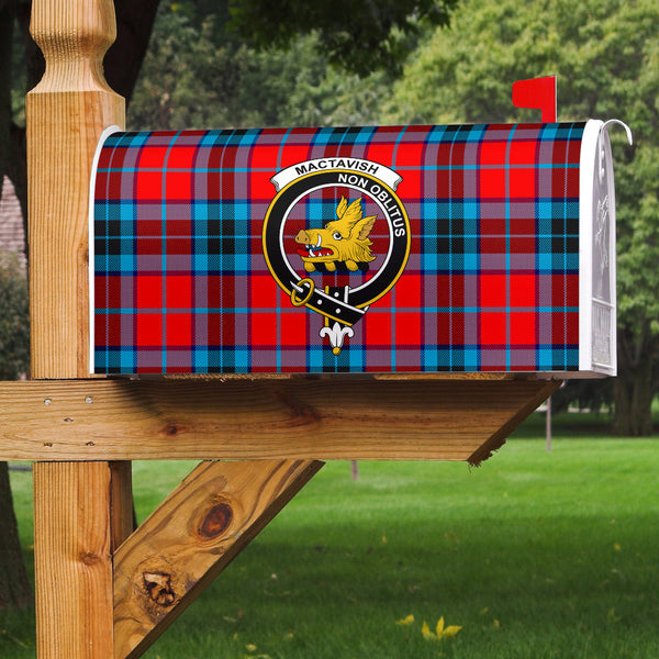 MacTavish Modern Clan Badge Classic Tartan Mailbox Cover