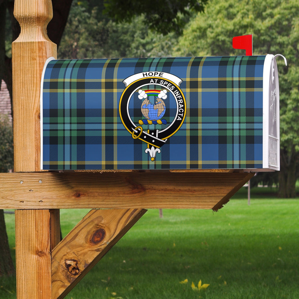 Hope Clan Badge Classic Tartan Mailbox Cover