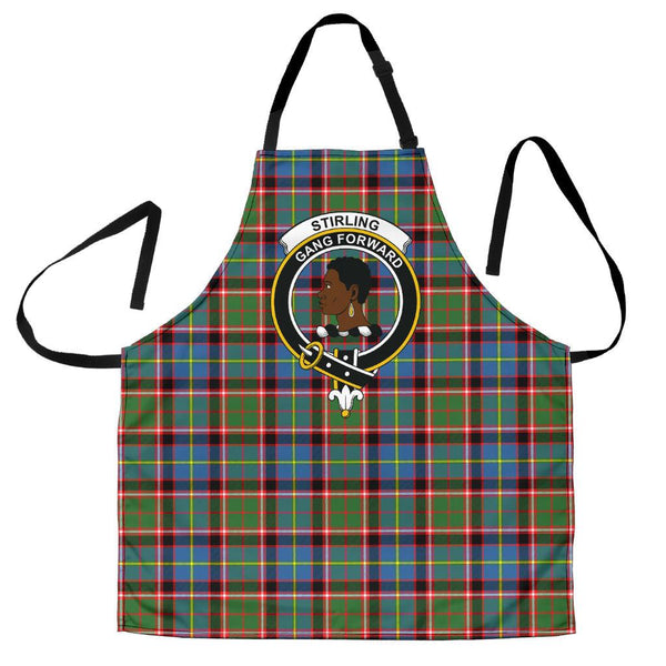 Stirling & Bannockburn District Tartan Clan Crest Apron