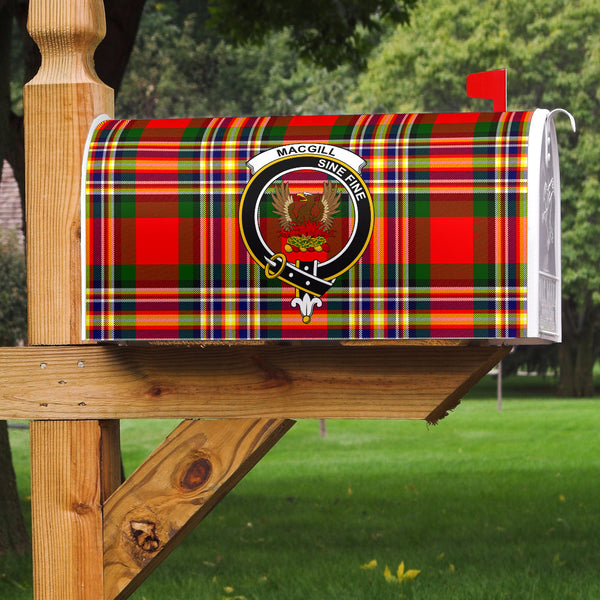 MacGill Modern Clan Badge Classic Tartan Mailbox Cover