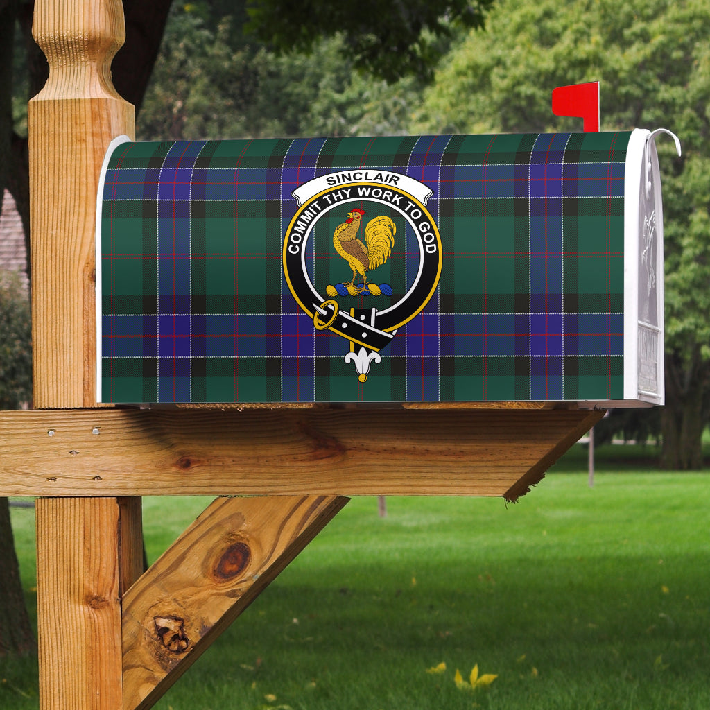 Sinclair Hunting Modern Clan Badge Classic Tartan Mailbox Cover