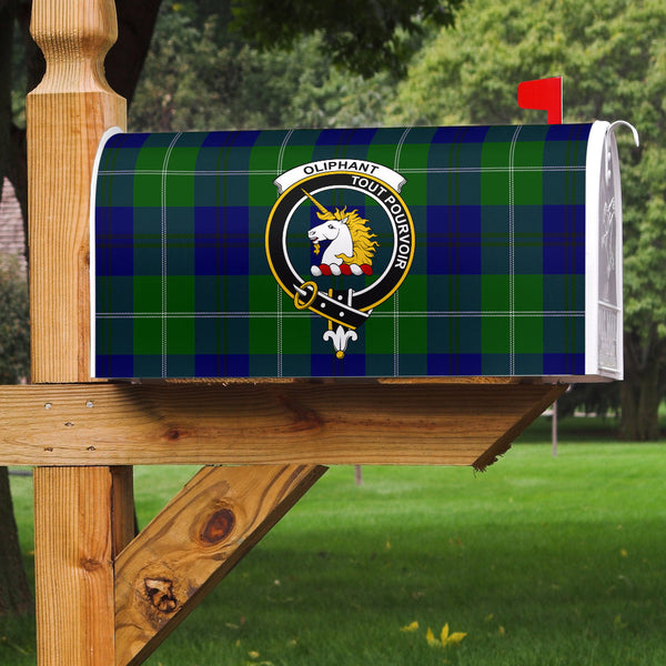 Oliphant Modern Clan Badge Classic Tartan Mailbox Cover