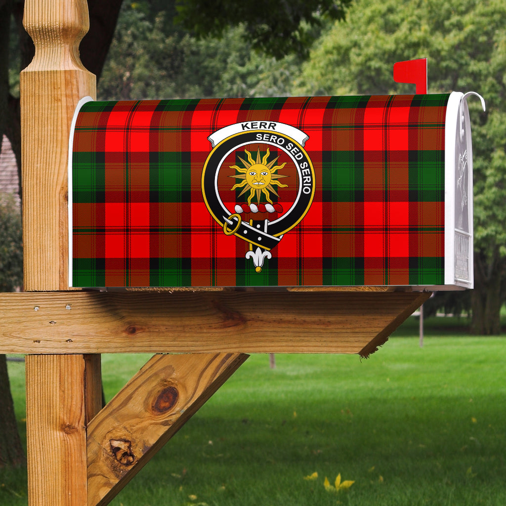 Kerr Modern Clan Badge Classic Tartan Mailbox Cover