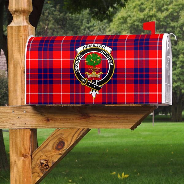 Hamilton Modern Clan Badge Classic Tartan Mailbox Cover