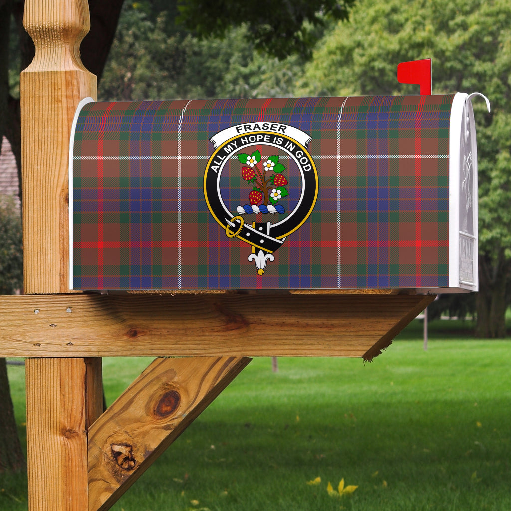 Fraser Hunting Modern Clan Badge Classic Tartan Mailbox Cover