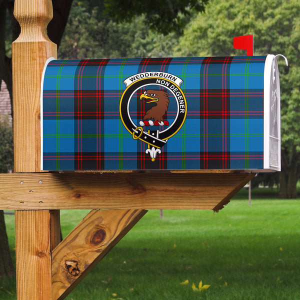 Wedderburn Clan Badge Classic Tartan Mailbox Cover