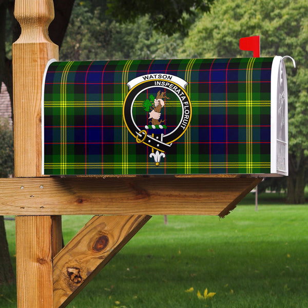 Watson Modern Clan Badge Classic Tartan Mailbox Cover