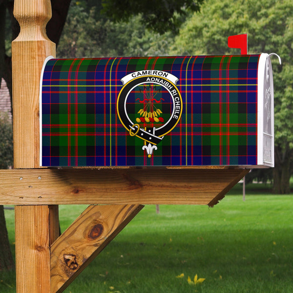 Cameron Clan Badge Classic Tartan Mailbox Cover