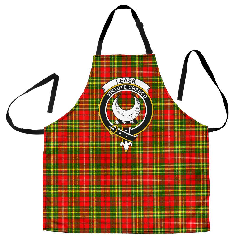 Leask Tartan Clan Crest Apron