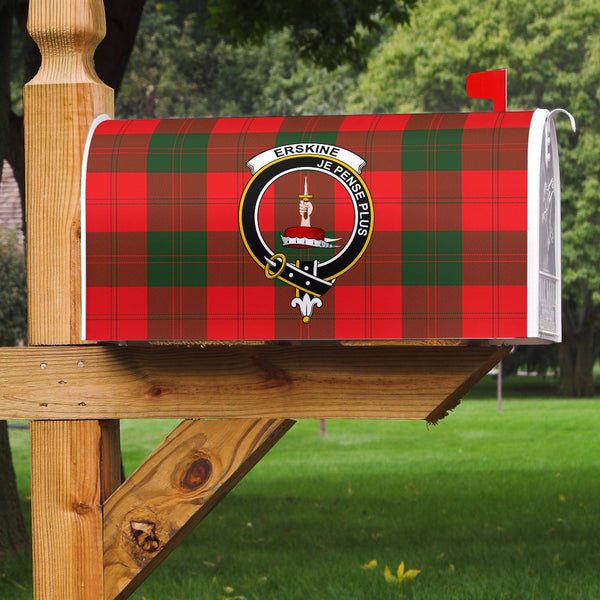 Erskine Modern Clan Badge Classic Tartan Mailbox Cover