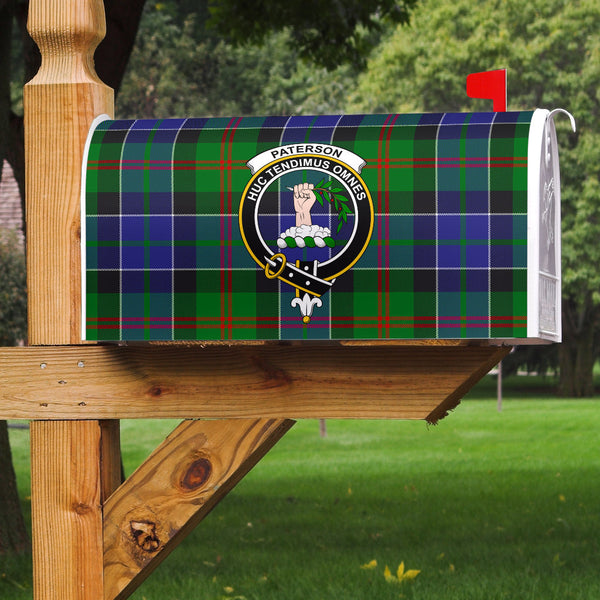 Paterson Clan Badge Classic Tartan Mailbox Cover