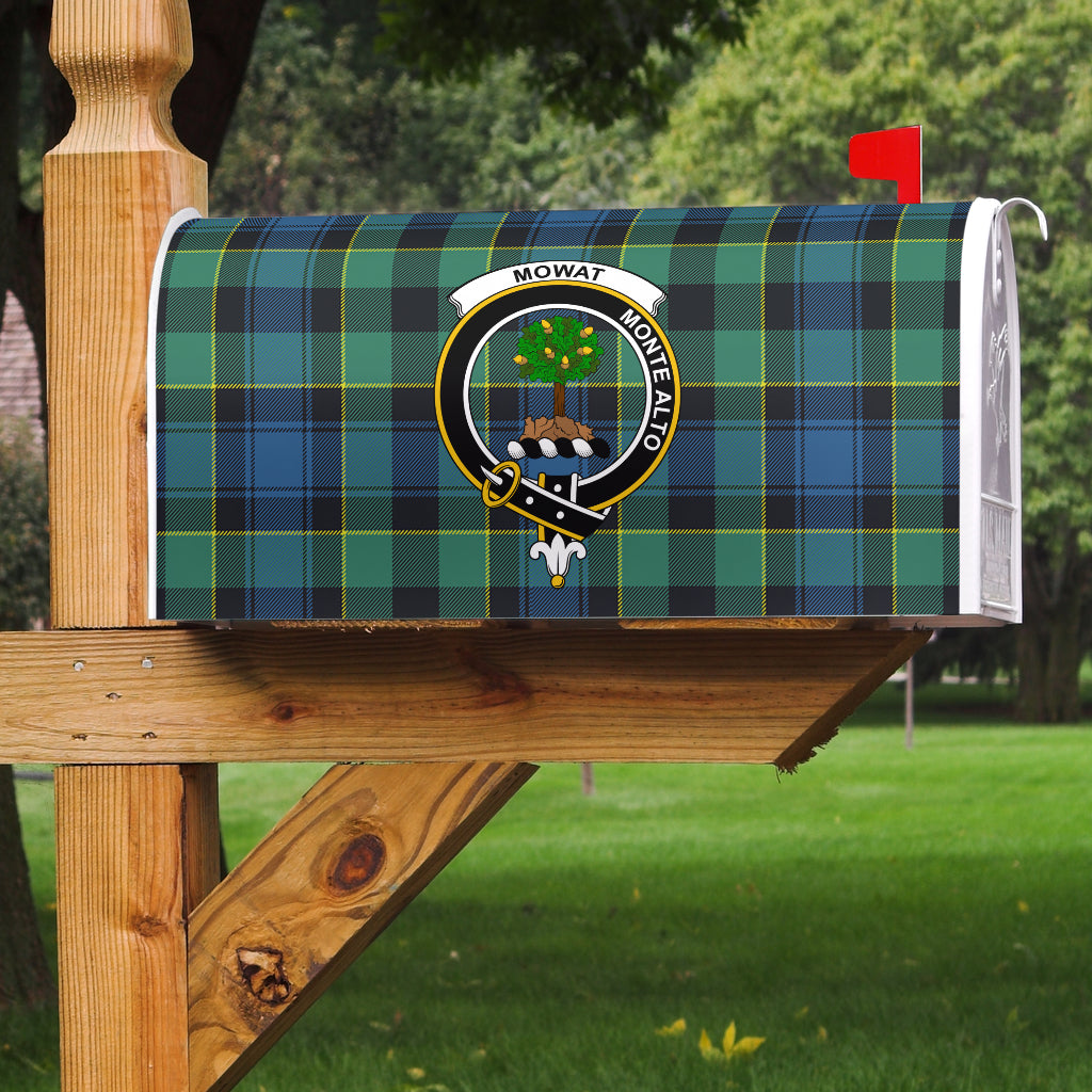 Mowat  Clan Badge Classic Tartan Mailbox Cover