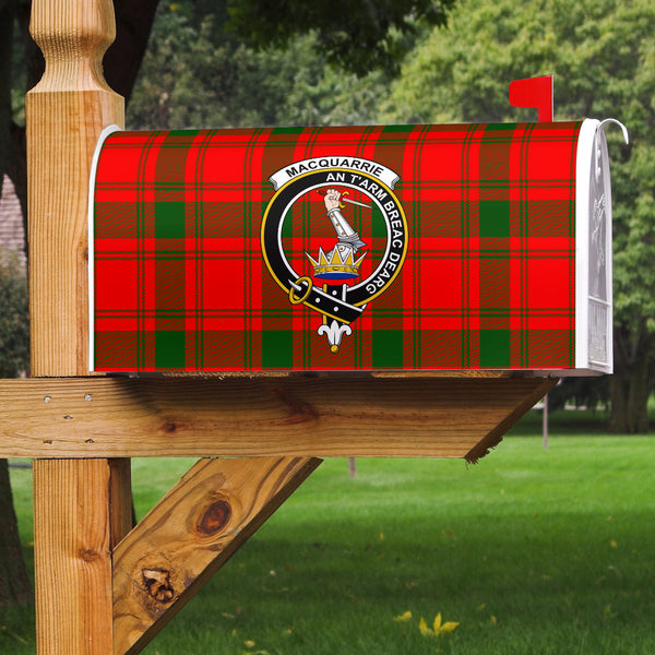 MacQuarrie Modern Clan Badge Classic Tartan Mailbox Cover