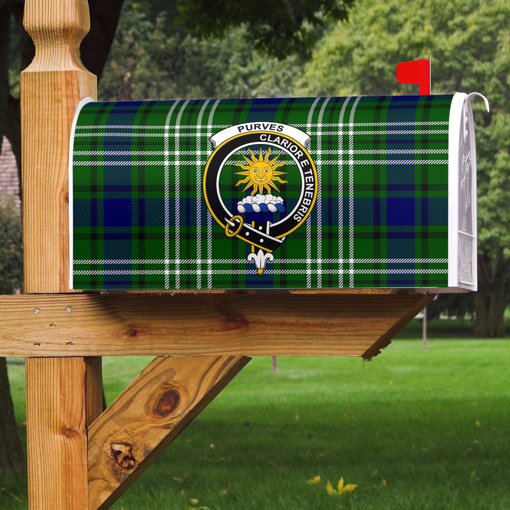 Purves Clan Badge Classic Tartan Mailbox Cover